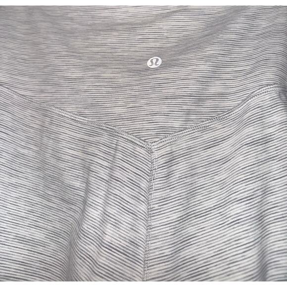 Lululemon Wide Leg Cropped Pants Womens 20 Gray Align Super High Rise Nulu Yoga - Picture 8 of 8